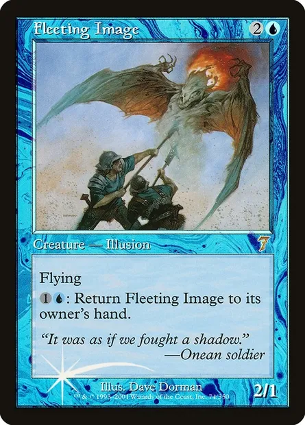 Image fugitive, carte Magic 7ED 74★ — extension Septième Edition