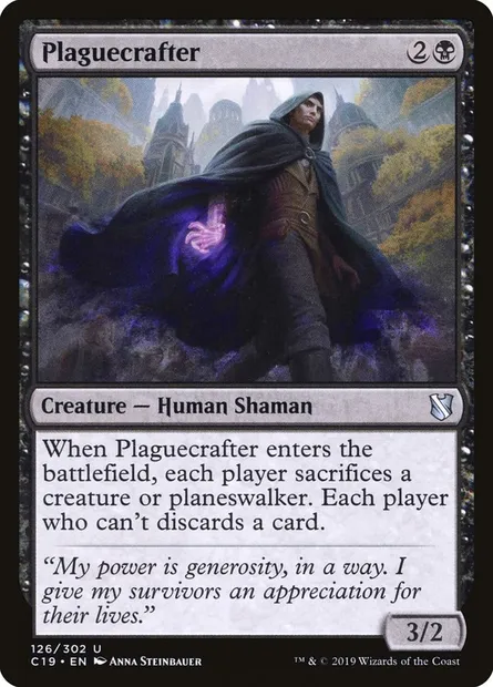 Plaguecrafter, Magic card C19 126 — Commander 2019 set