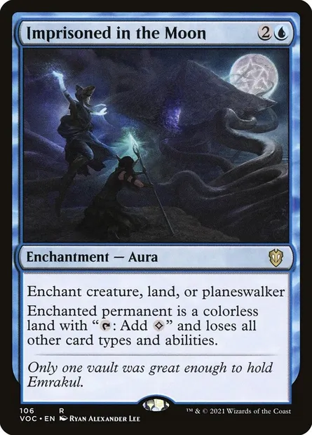 Imprisoned in the Moon, Magic card VOC 106 — Crimson Vow Commander set