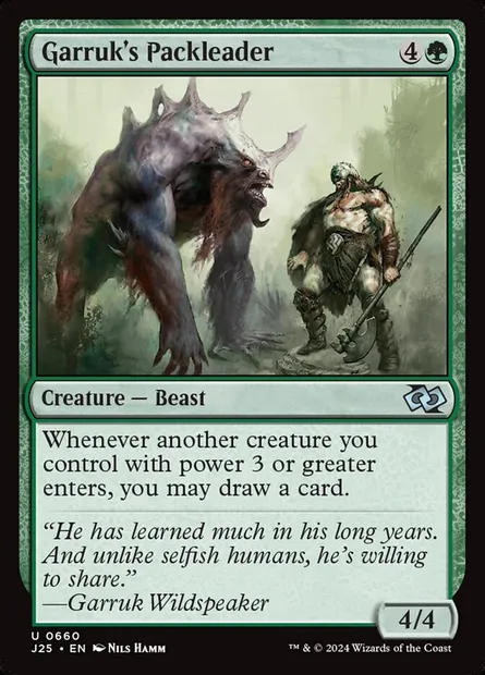 Garruk's Packleader, Magic card J25 660 — Foundations Jumpstart set