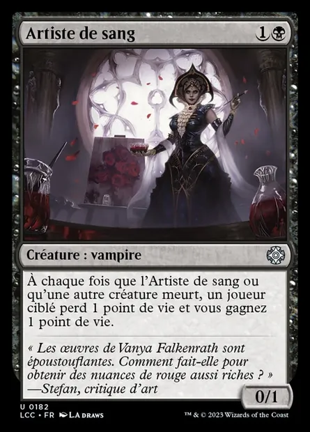 Artiste de sang, carte Magic LCC 182 — extension The Lost Caverns of Ixalan Commander