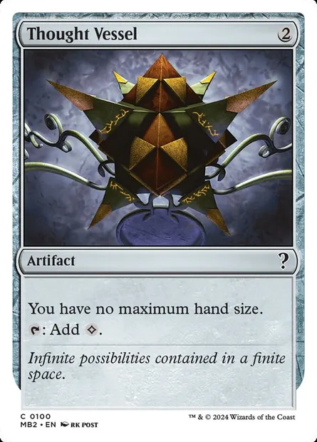 Thought Vessel, Magic card MB2 100 — Mystery Booster 2 set