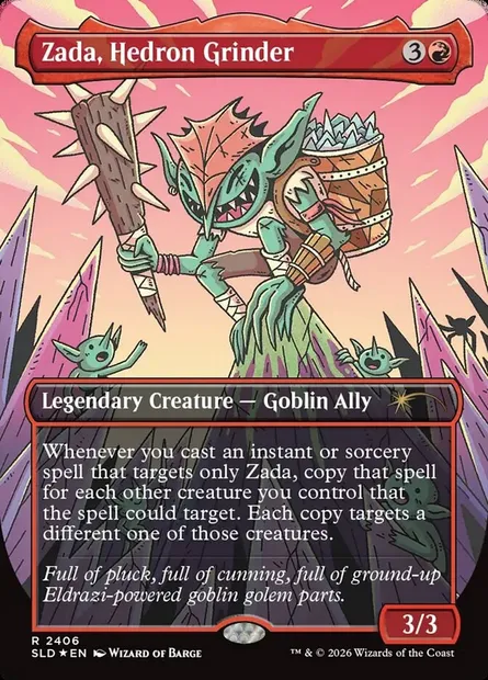 Zada, Hedron Grinder, Magic card SLD 2406 — Secret Lair Drop set