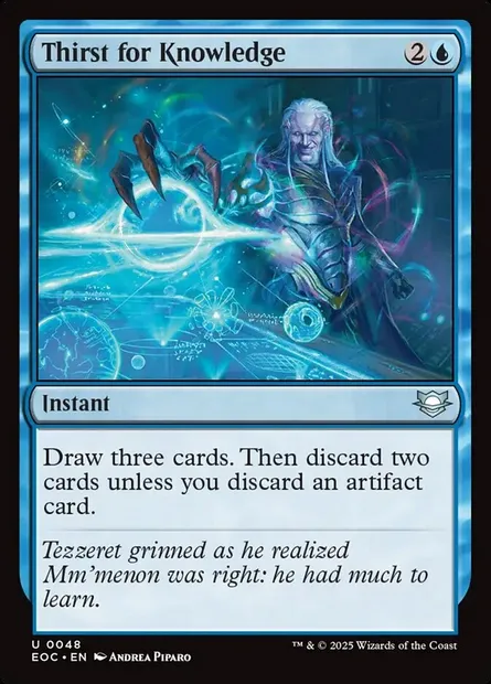 Thirst for Knowledge, Magic card EOC 48 — Edge of Eternities Commander set