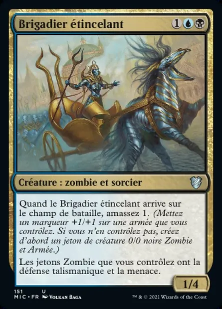Brigadier étincelant, carte Magic MIC 151 — extension Midnight Hunt Commander