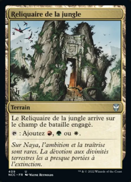 Reliquaire de la jungle, carte Magic NCC 409 — extension New Capenna Commander