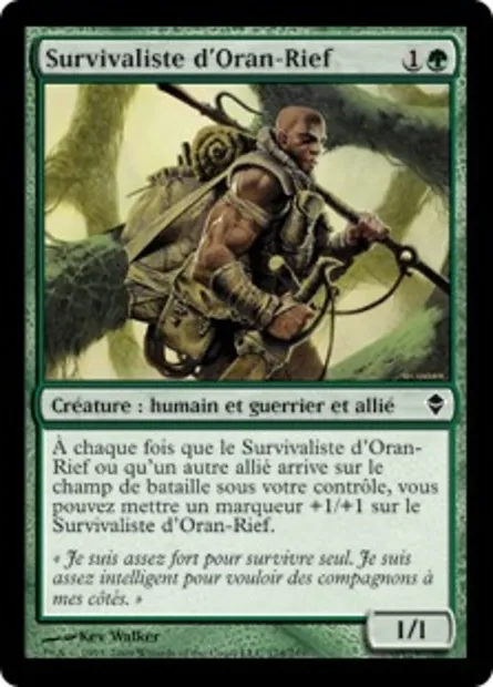 Survivaliste d'Oran-Rief, carte Magic ZEN 174 — extension Zendikar