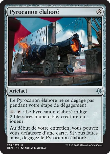 Pyrocanon élaboré, carte Magic XLN 237 — extension Ixalan