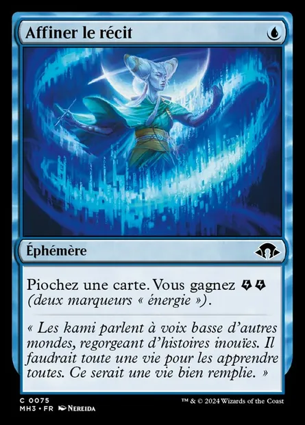 Affiner le récit, carte Magic MH3 75 — extension Modern Horizons 3