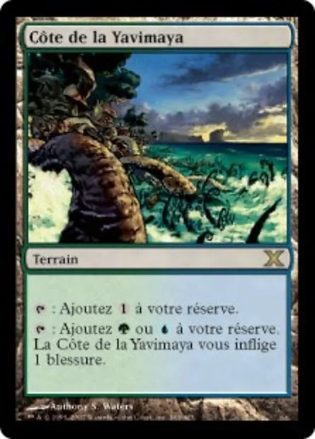 Côte de la Yavimaya, carte Magic 10E 363 — extension Dixième édition