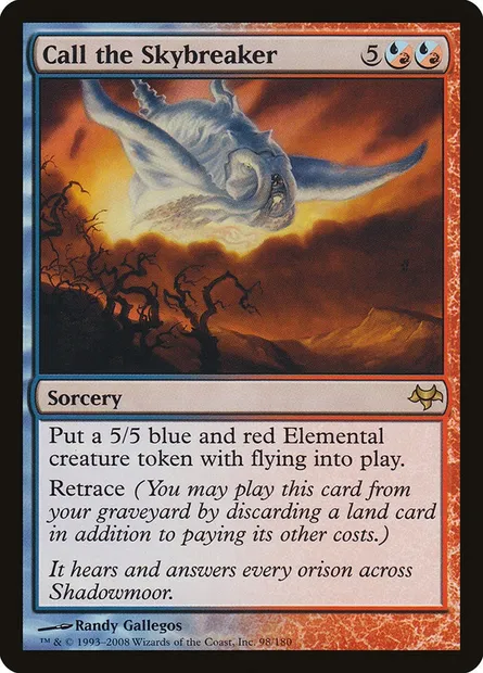 Call the Skybreaker, Magic card EVE 98 — Eventide set