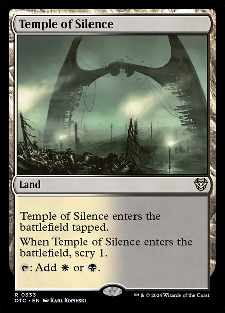 Temple of Silence, Magic card OTC 333 — Outlaws of Thunder Junction Commander set