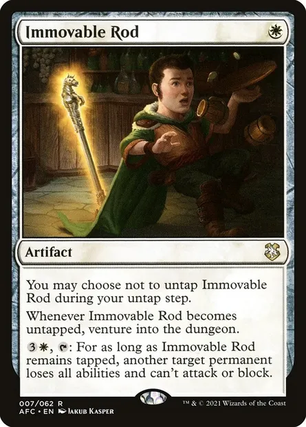 Immovable Rod, Magic card AFC 7 — Forgotten Realms Commander set