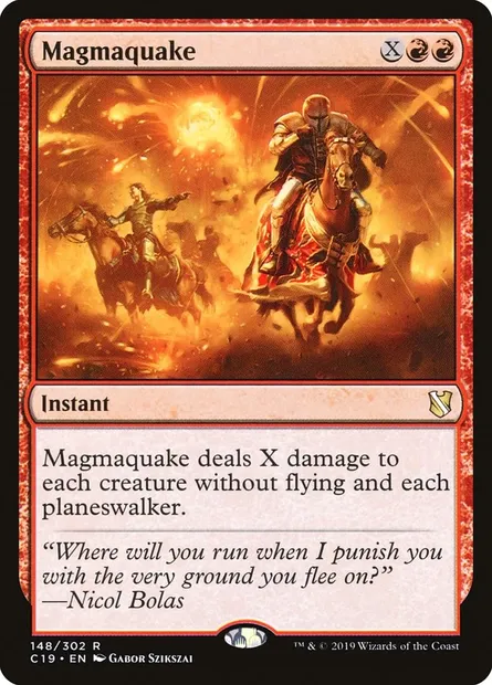Magmaquake, Magic card C19 148 — Commander 2019 set