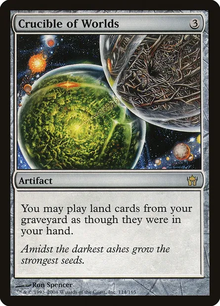 Crucible of Worlds, Magic card 5DN 114 — Fifth Dawn set