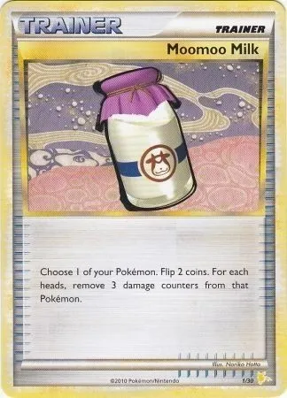 Moomoo Milk, Pokémon card TK4R 001 — HS Trainer Kit (Raichu) set