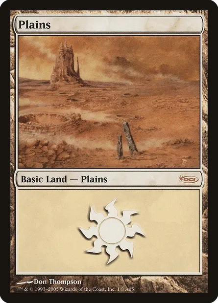 Plains, Magic card PAL05 1 — Arena League 2005 set