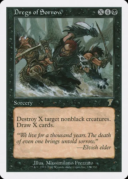 Lie de la douleur, carte Magic 7ED 129 — extension Septième Edition