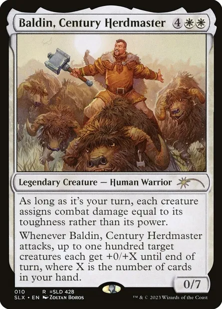 Baldin, Century Herdmaster, Magic card SLX 10 — Universes Within set