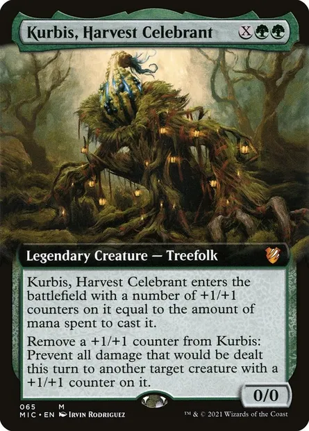Kurbis, Harvest Celebrant, Magic card MIC 65 — Midnight Hunt Commander set