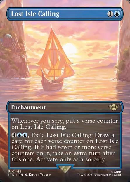 Lost Isle Calling, Magic card LTR 444 — The Lord of the Rings: Tales of Middle-earth set