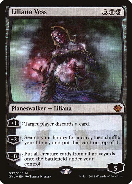 Liliana Vess, carte Magic GVL 32 — extension Duel Decks Anthology: Garruk vs. Liliana