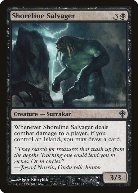 Shoreline Salvager, Magic card WWK 67 — Worldwake set