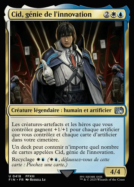 Cid, génie de l'innovation, carte Magic FIN 418 — extension Final Fantasy