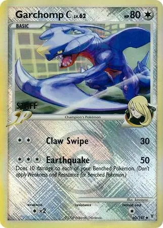 Garchomp [C] Lv.62, carte Pokémon LGP 060s — extension League Promos
