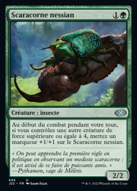 Scaracorne nessian, carte Magic J22 695 — extension Jumpstart 2022