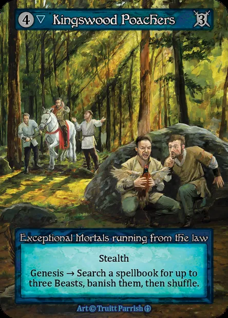 Kingswood Poachers, carte Sorcery ATH 037 — extension Arthurian Legends