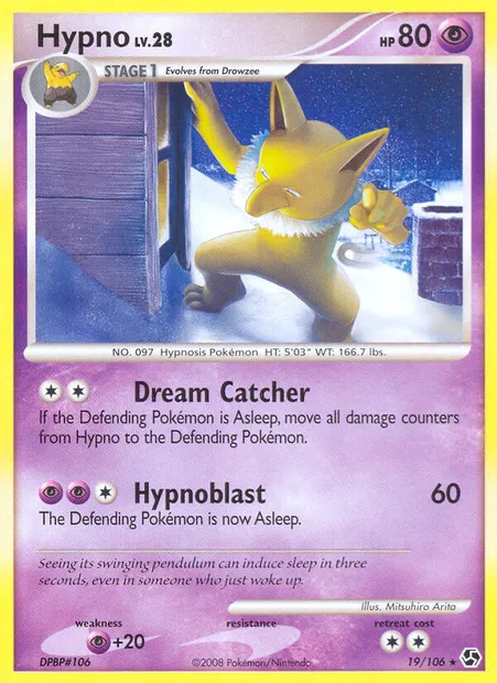 Hypno, Pokémon card GE 19 — Great Encounters set