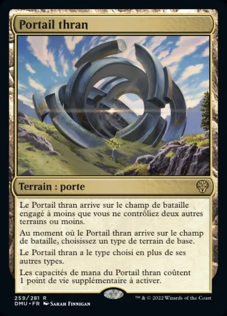 Portail thran, carte Magic DMU 259 — extension Dominaria Uni