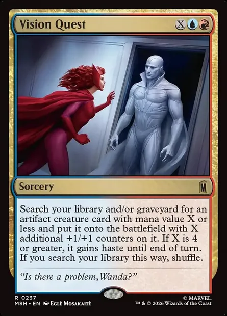 Vision Quest, Magic card MSH 237 — Marvel Super Heroes set