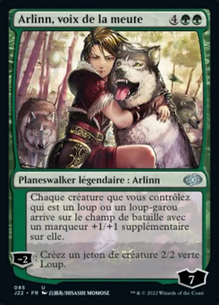 Arlinn, voix de la meute, carte Magic J22 85 — extension Jumpstart 2022