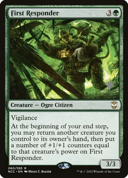 First Responder, Magic card PNCC 60p — New Capenna Commander Promos set