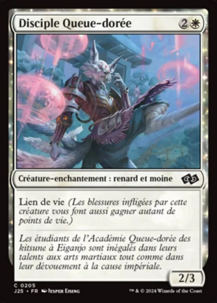 Disciple Queue-dorée, carte Magic J25 205 — extension Foundations Jumpstart
