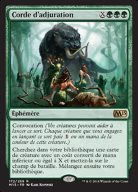 Corde d'adjuration, carte Magic M15 172 — extension Magic 2015