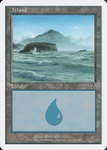 Île, carte Magic 7ED 333 — extension Septième Edition