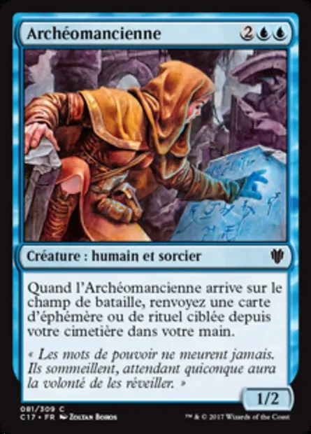 Archéomancienne, carte Magic C17 81 — extension Commander 2017