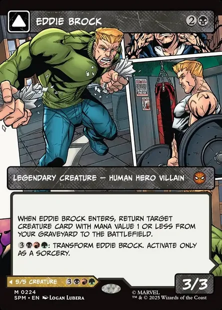 Eddie Brock // Venom, Lethal Protector, Magic card SPM 224 — Marvel's Spider-Man set
