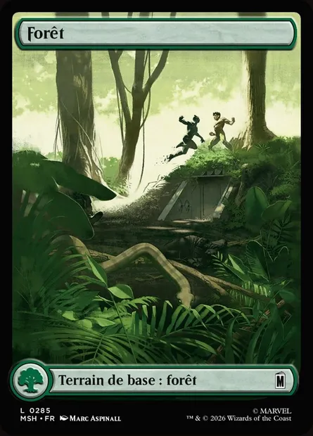 Forêt, carte Magic MSH 285 — extension Marvel Super Heroes