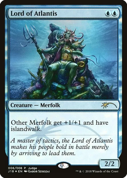 Seigneur de l'Atlantide, carte Magic J18 6 — extension Judge Gift Cards 2018