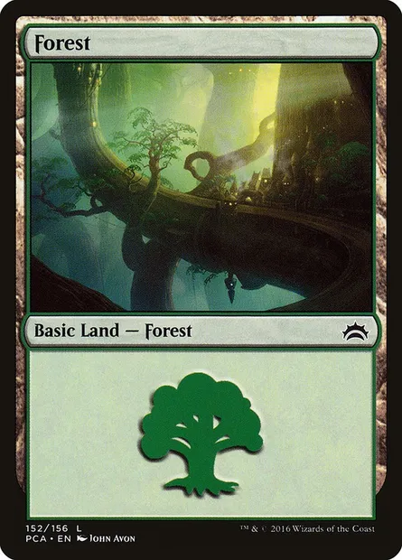 Forêt, carte Magic PCA 152 — extension Planechase Anthology