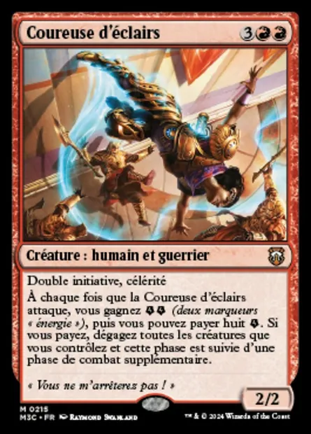 Coureuse d'éclairs, carte Magic M3C 215 — extension Modern Horizons 3 Commander