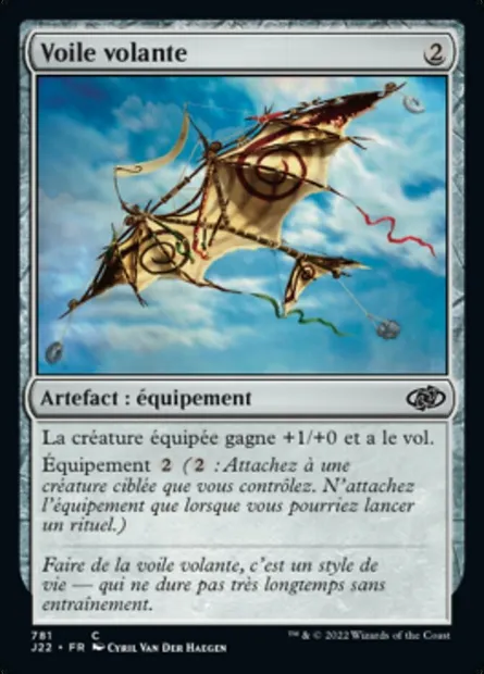Voile volante, carte Magic J22 781 — extension Jumpstart 2022