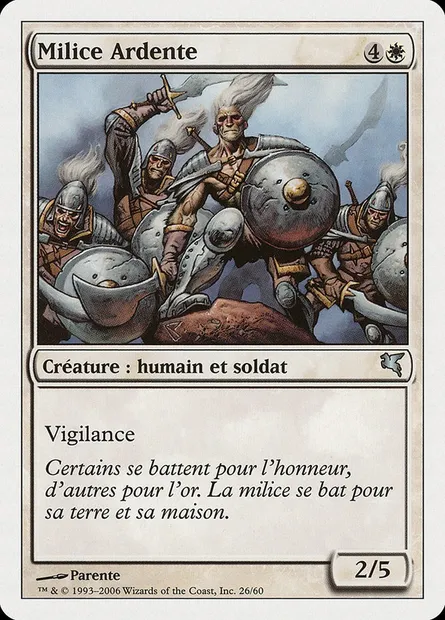 Ardent Militia, Magic card PSAL G26 — Salvat 2005 set
