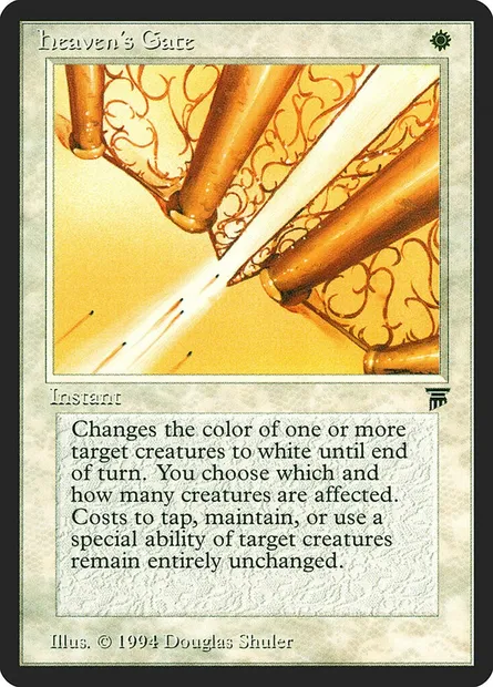 Heaven's Gate, Magic card LEG 19 — Legends set