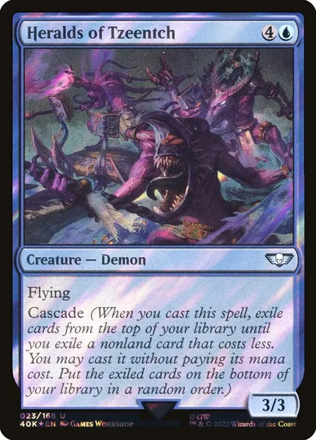 Heralds of Tzeentch, Magic card 40K 23★ — Warhammer 40,000 Commander set