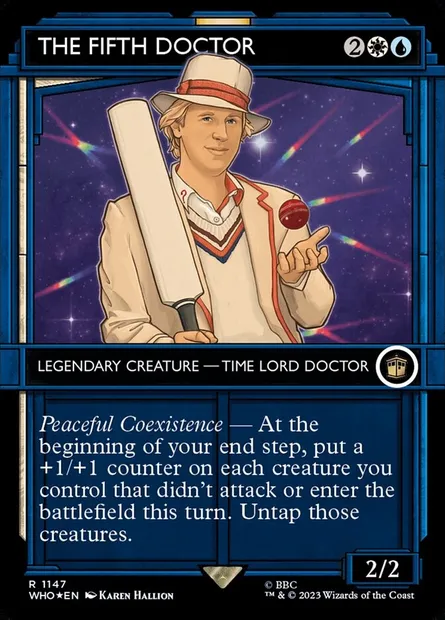 Le Cinquième Docteur, carte Magic WHO 1147 — extension Doctor Who